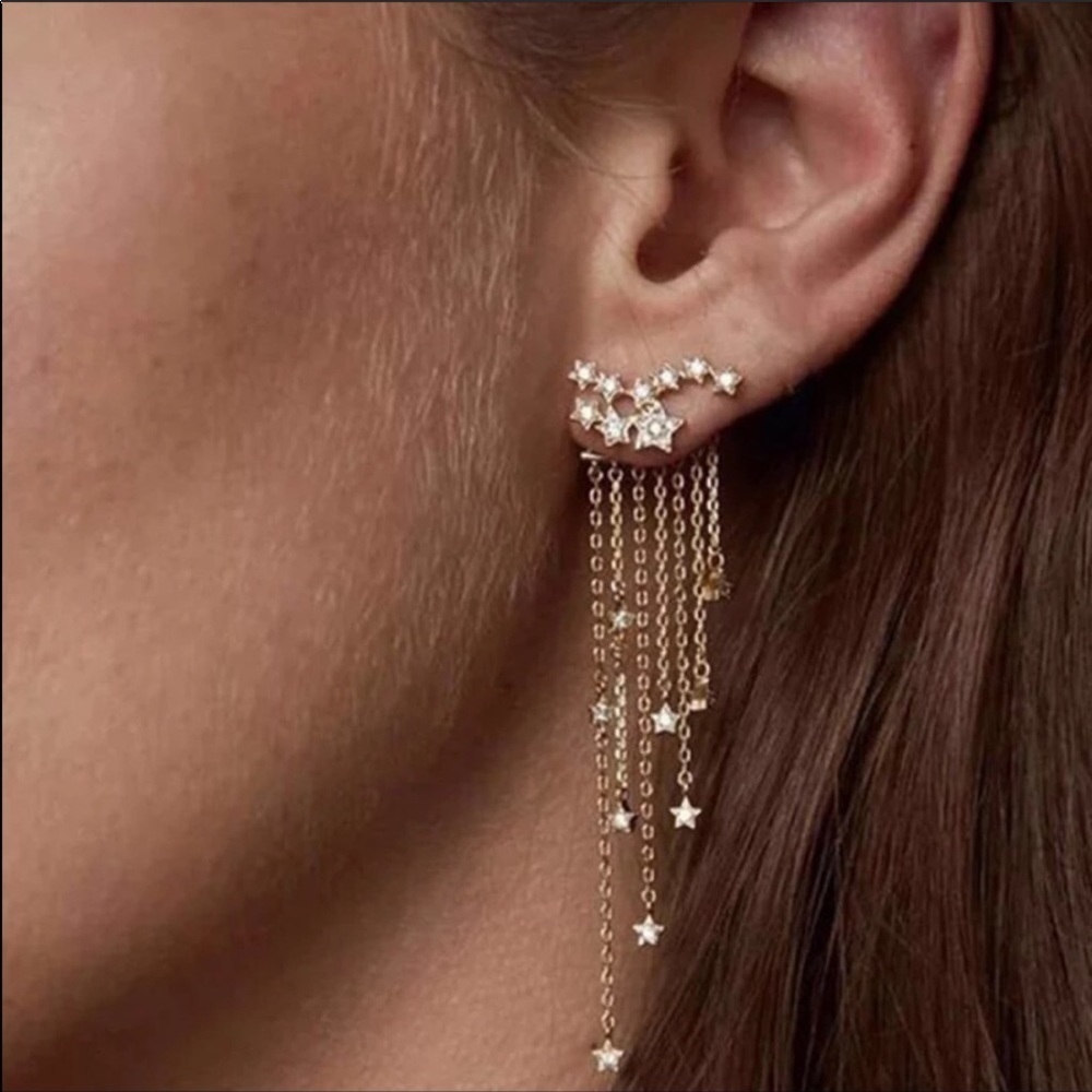 Bohemian Falling Star Drop Earrings